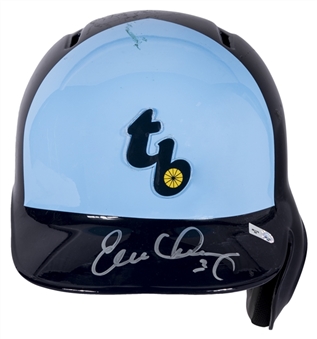 2013 Evan Longoria Game Used & Signed Tampa Bay Rays Turn Back The Clock Batting Helmet (MLB Authenticated & JSA) 